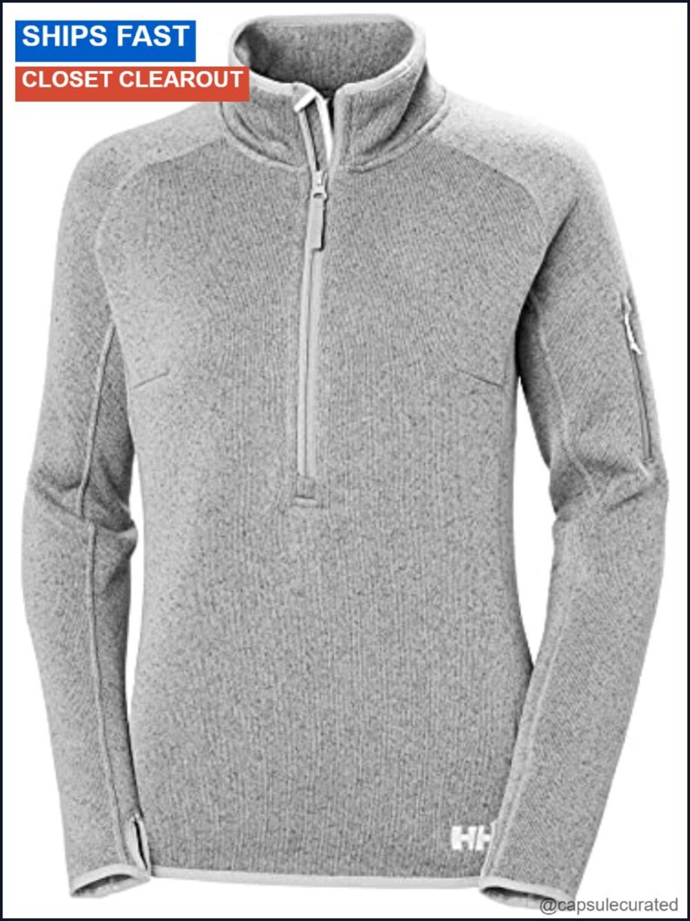 Women's Lightweight Half Zip Fleece Pullover Jacket Active Outdoor